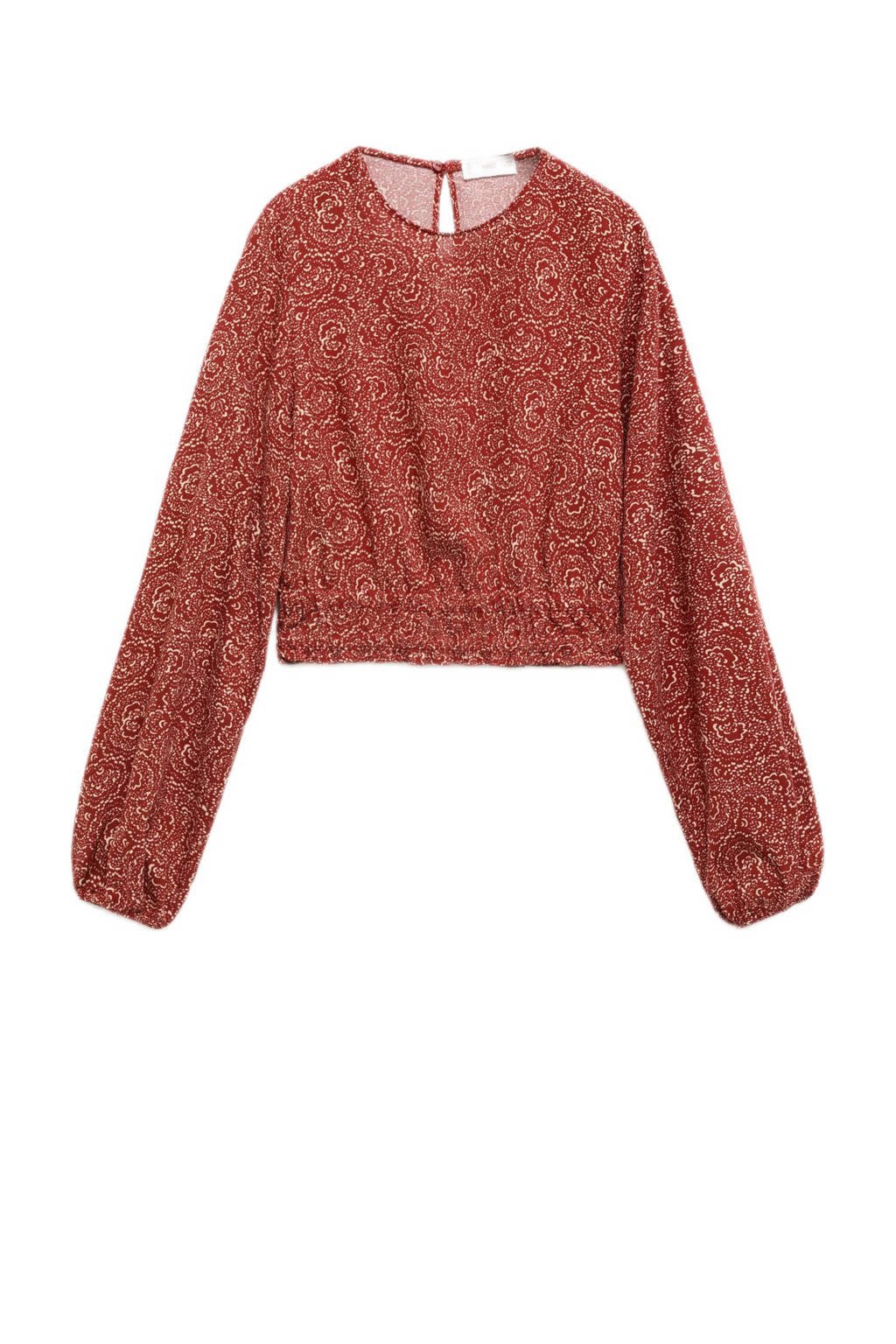 Mango Kids blousetop donker oranje