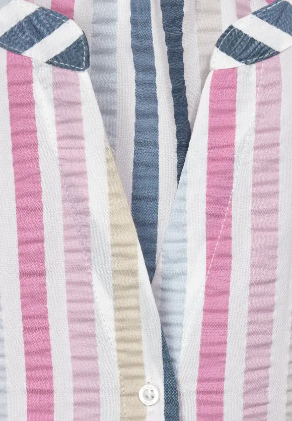 Seersucker Tunikabluse - off white