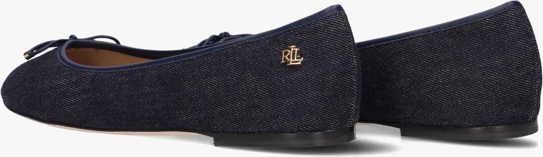 blauwe lauren ralph lauren ballerina's jayna flats ballet