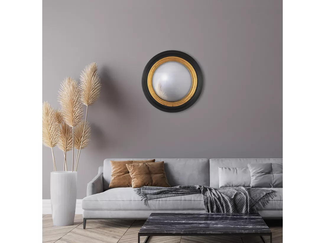 Miroir rond convexe 50cm int et 64cm ext