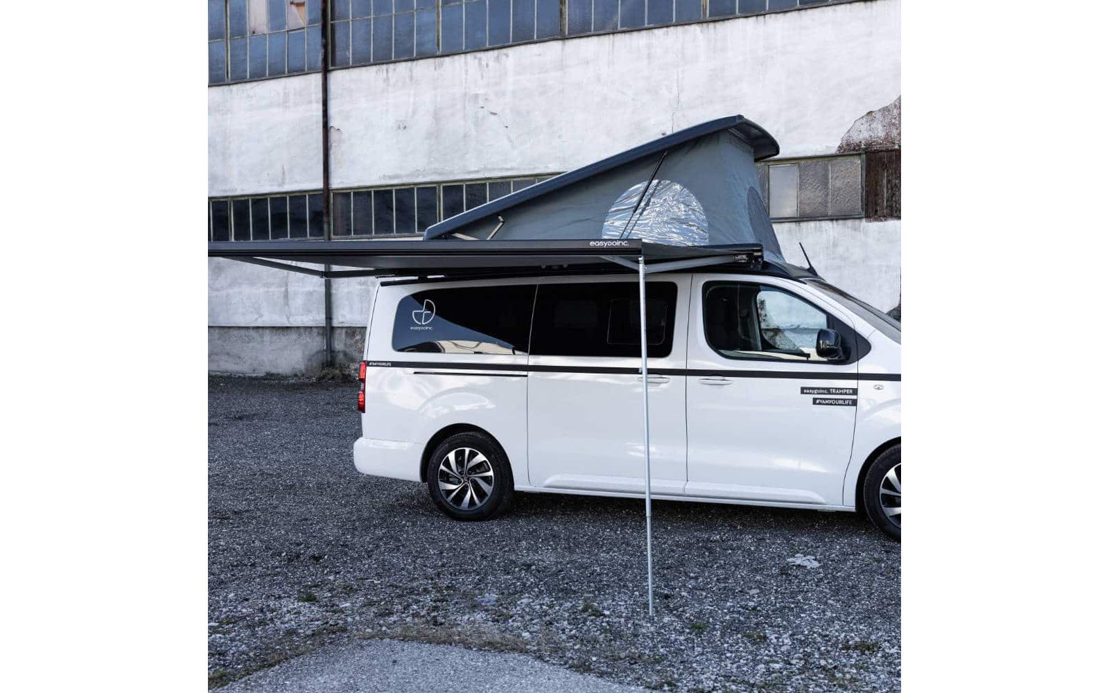easygoinc. Markisenadapter Fiamma F45s für Stellantis Vans mit Reimo Multirail abnehmbar