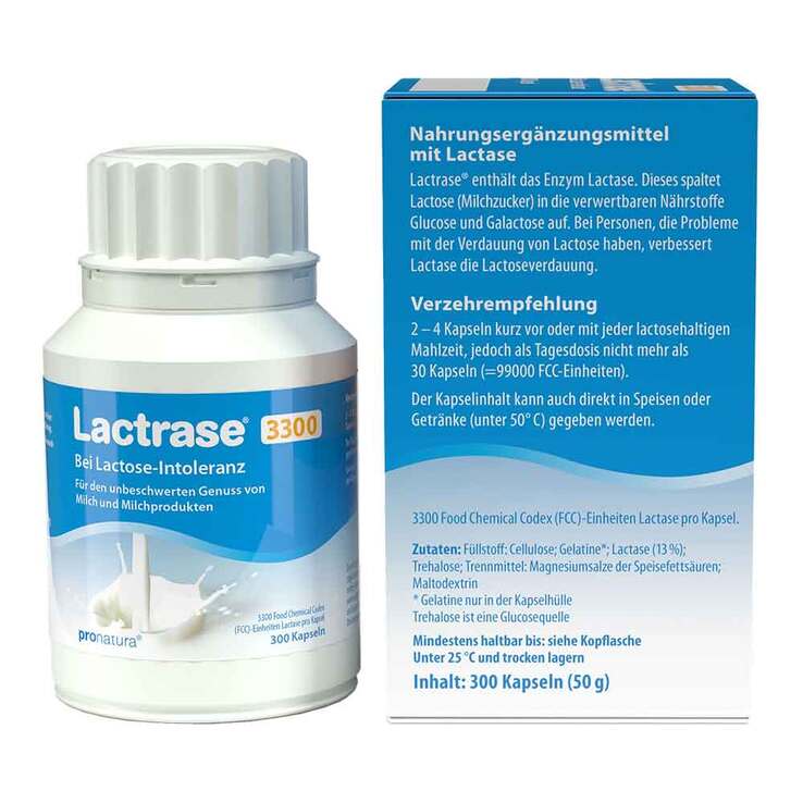 Lactrase 3.300 FCC Kapseln, 300 St