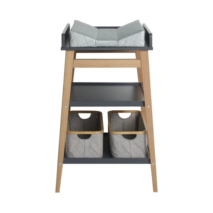 Quax Panier de rangement pour table à langer en coton et bambou