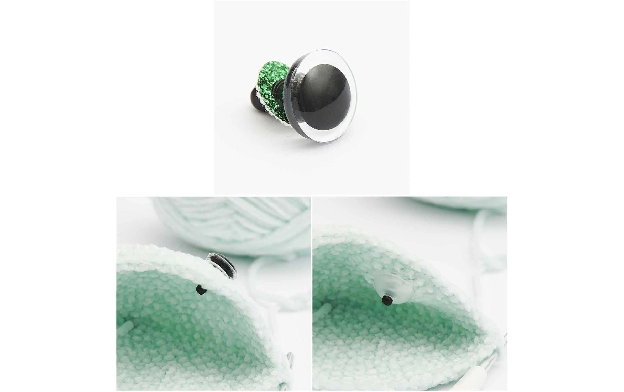 Sicherheitsaugen mit 6 Farben zur Auswahl 9 mm 6 Stk.Set mit sechs Glitzerfarben für individuelle Gestaltung