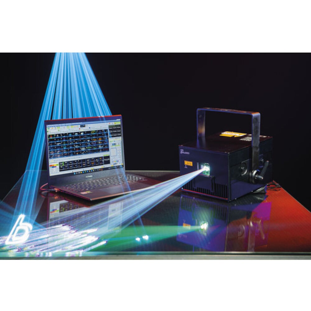 Showtec Solaris 3.0 RGB-laser met Pangolin FB4