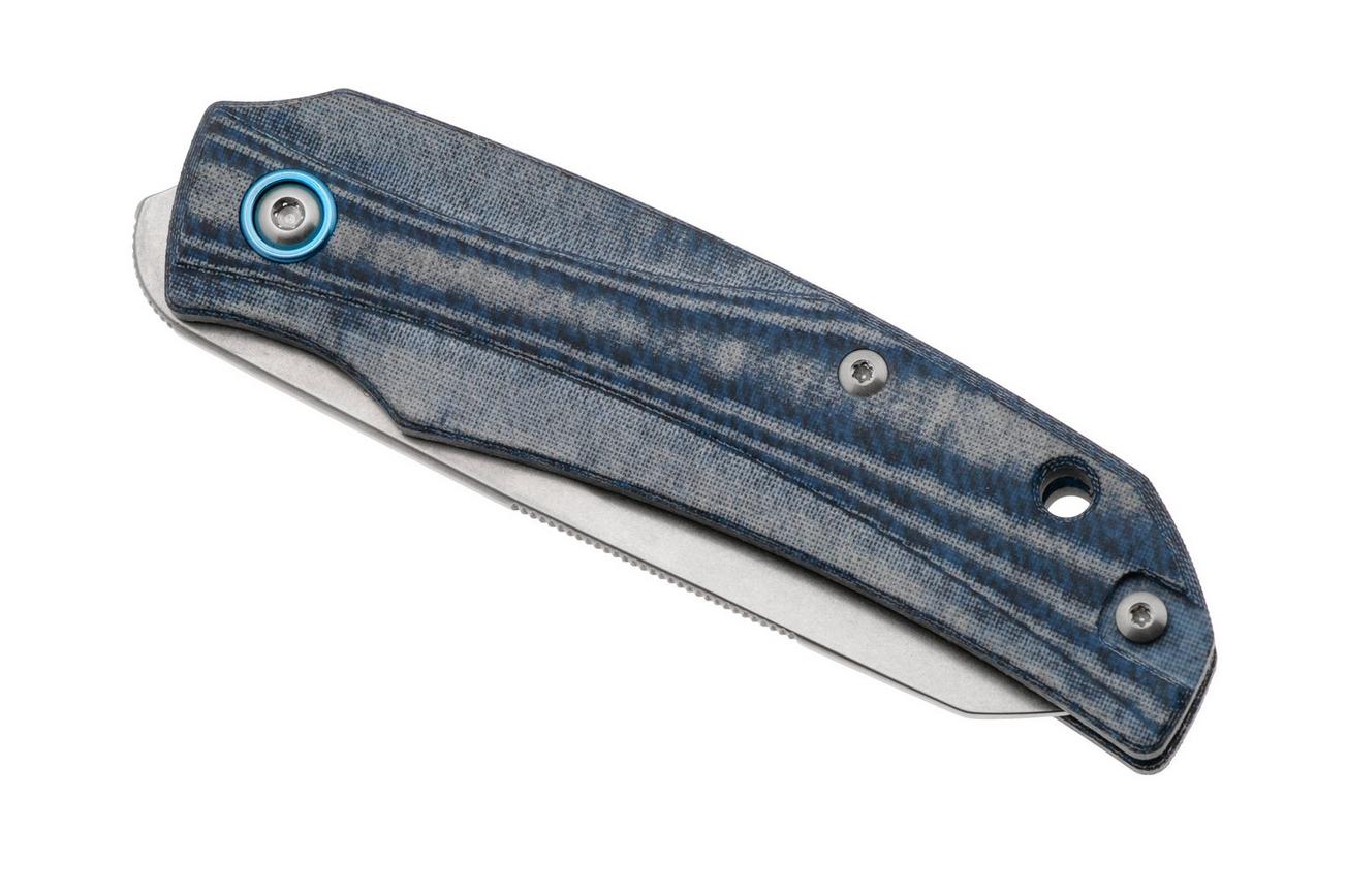 MKM Ice MK IC-DC Stonewashed Magnacut, Demim Micarta, zakmes, Tommaso Rumici en Denis Simonutti design