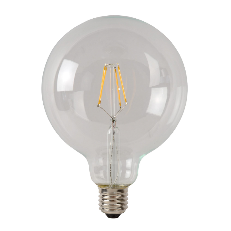 Lucide G125 LED lichtbron E27 5W 2700K transparant dimbaar
