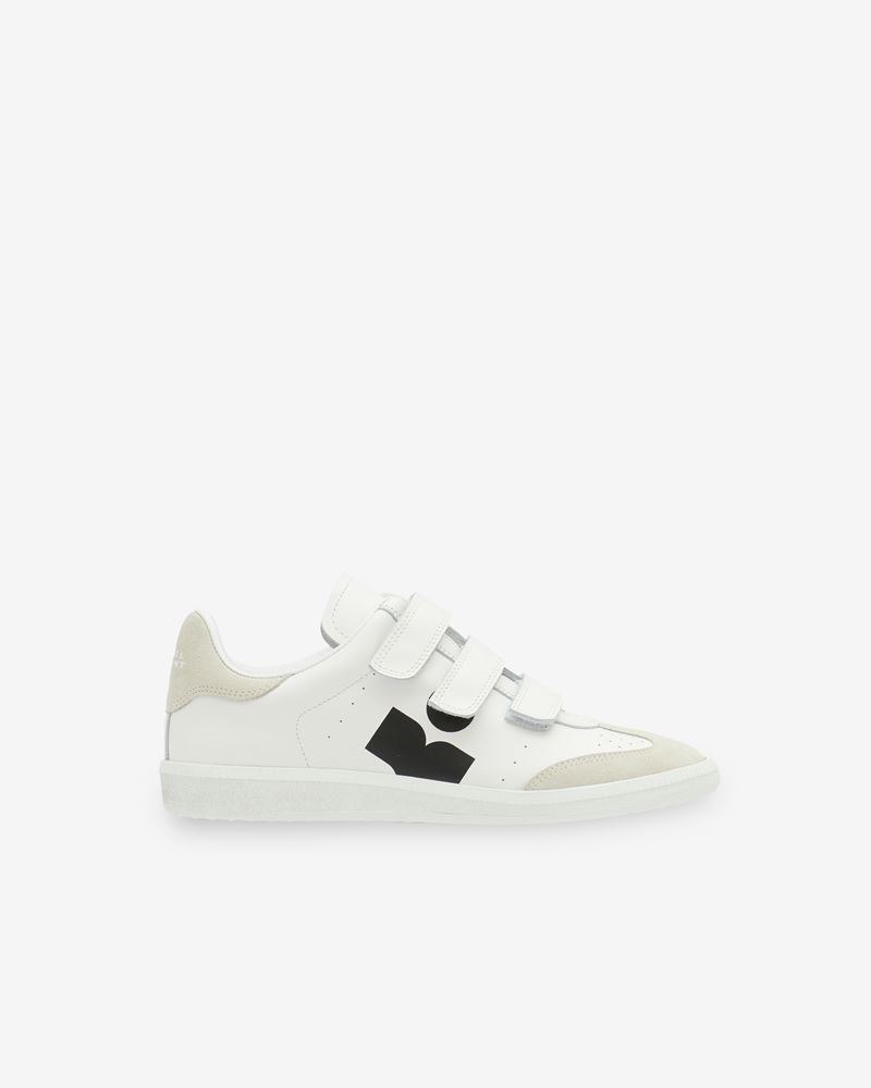 BASKETS EN CUIR ET LOGO BETH