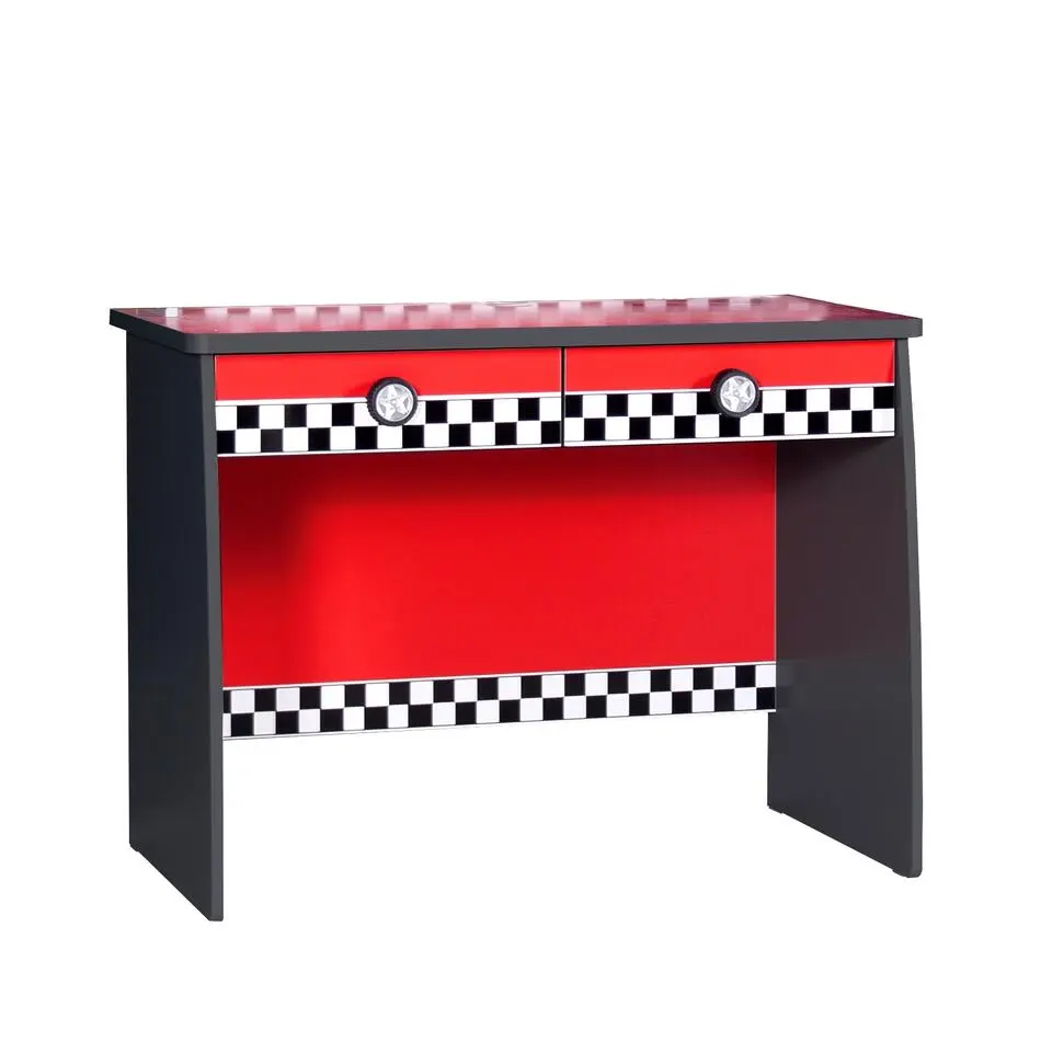 V2 Sport - Autobed - Racebed - Met licht en bekleding - 246x115x58 cm - Rood