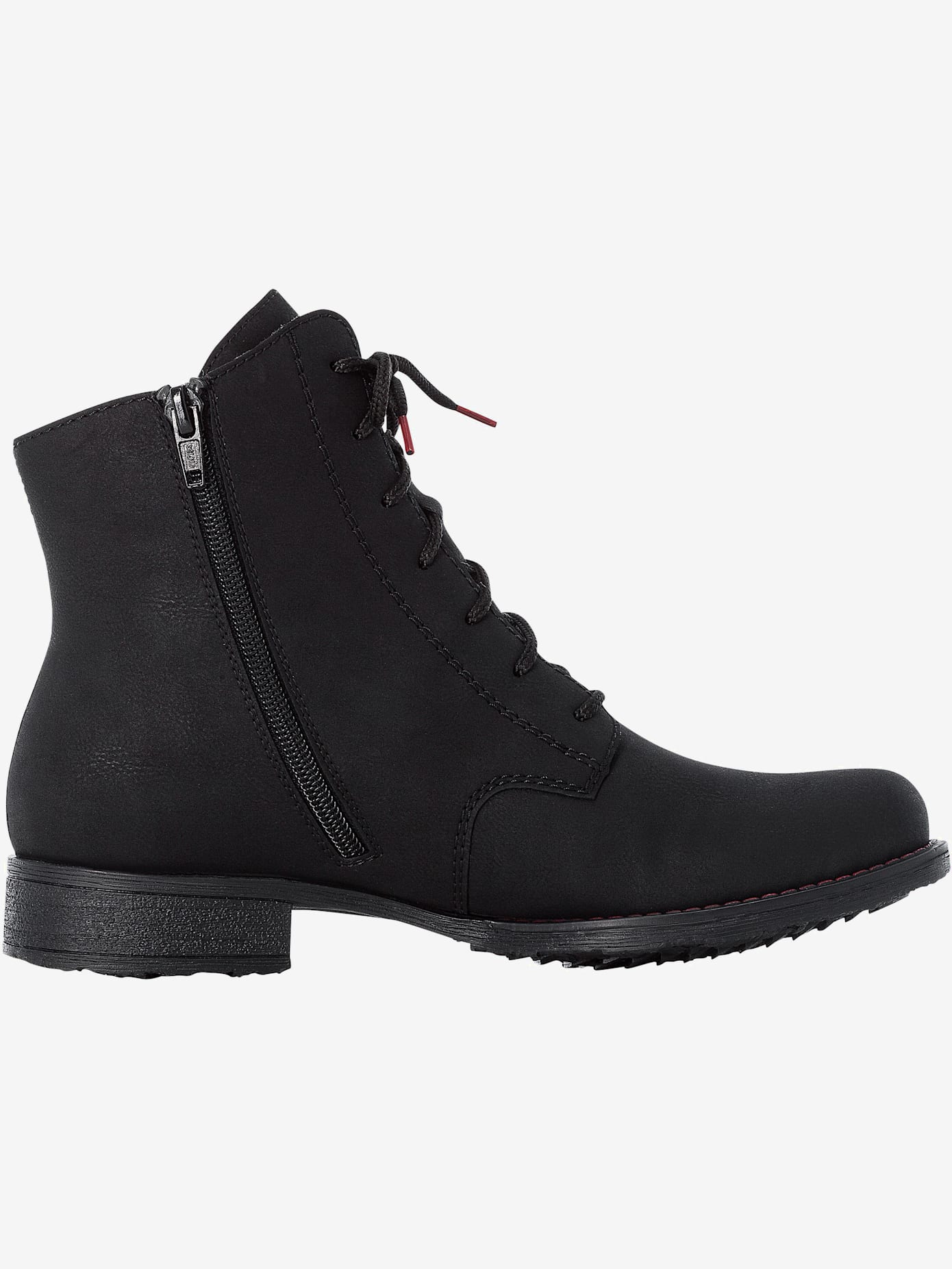 Bottines à lacets synthétique facile à entretenir