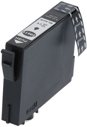 PrintAbout huismerk Inktcartridge C13T061140 Zwart Geschikt voor Epson