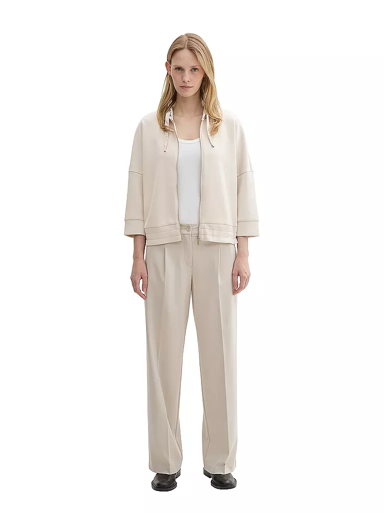 TOM TAILOR Sweatjacke  beige