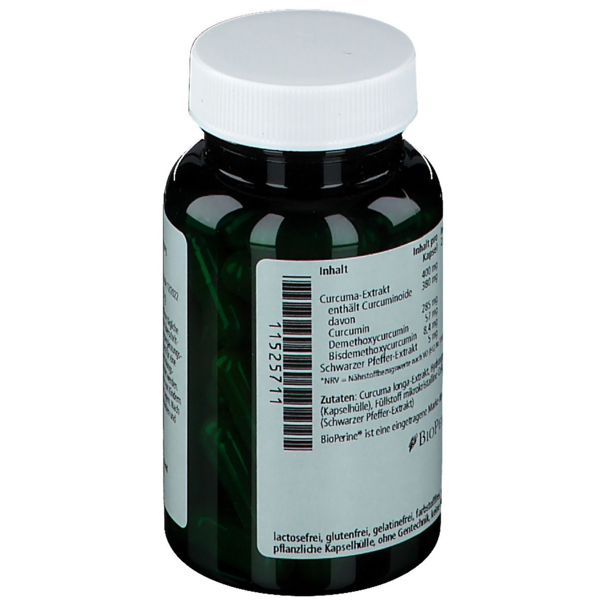 green line NUTRITHEKE Curcuma mit Pfefferextrakt