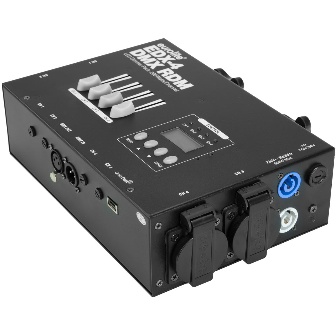Eurolite EDX-4 DMX RDM LED dimmer pack