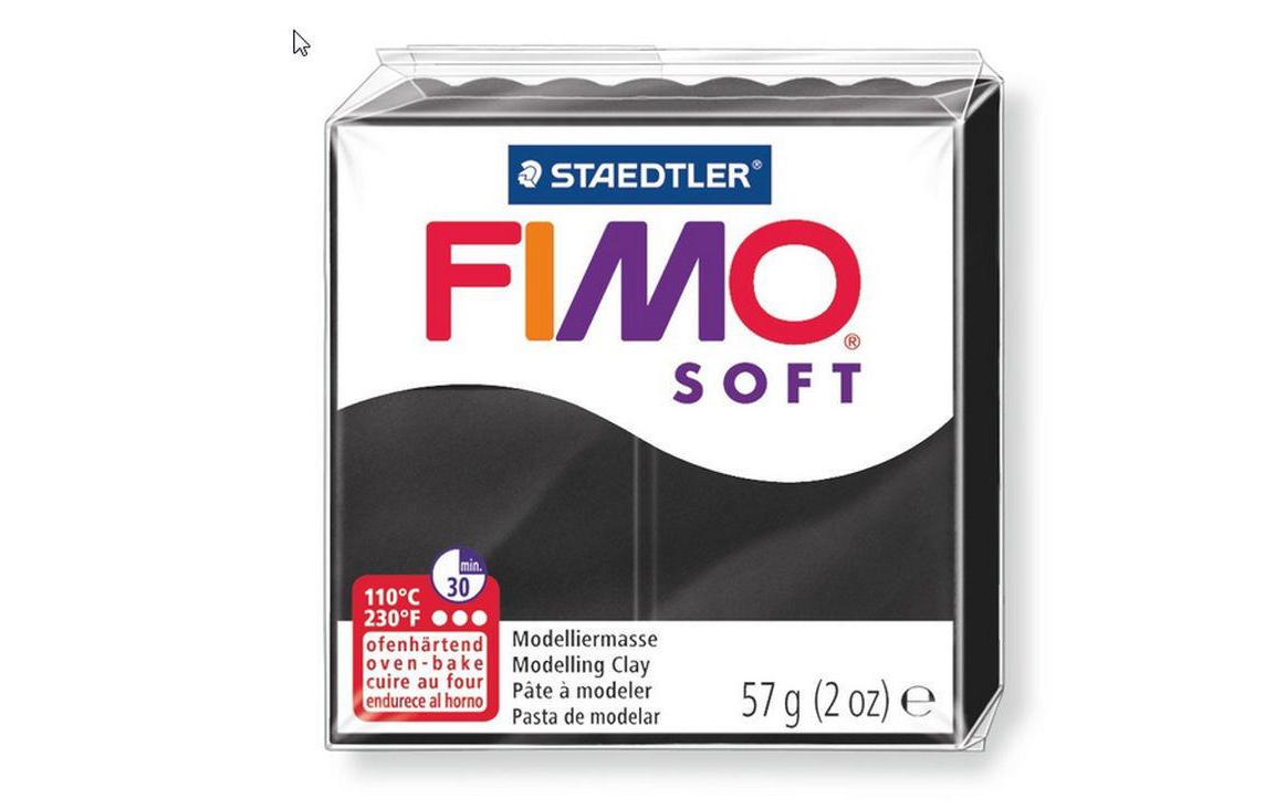 Modelliermasse Soft SchwarzWeiche und gut formbare Modelliermasse