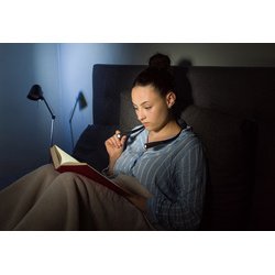 Lampe de lecture LED LOOPLIGHT, rechargeable, noir/gris