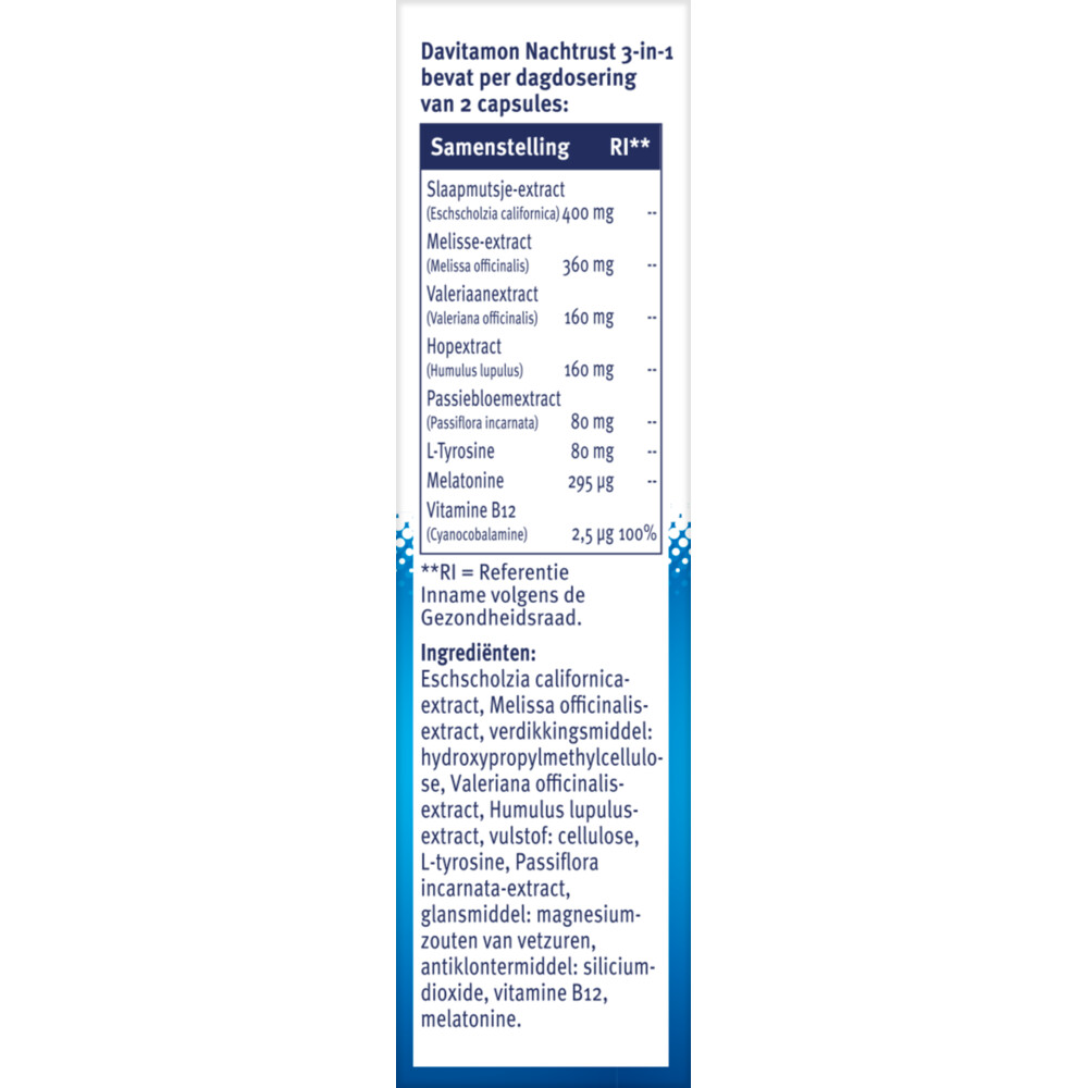 2x Davitamon Nachtrust 3-in-120 capsules