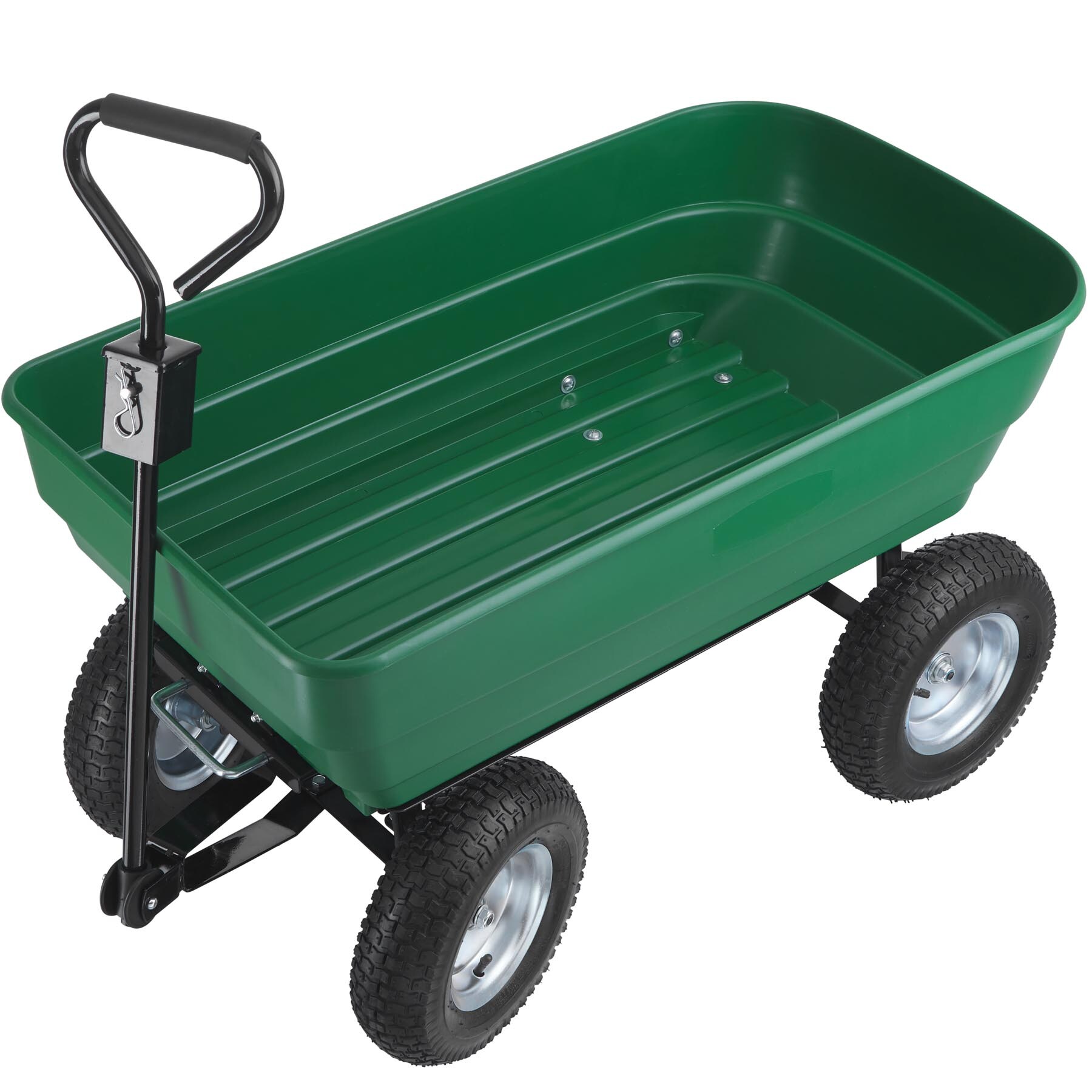 tectake® Gartenwagen, mit Kippfunktion, leichtgängige Lenkachse, Belastbarkeit 300 kg