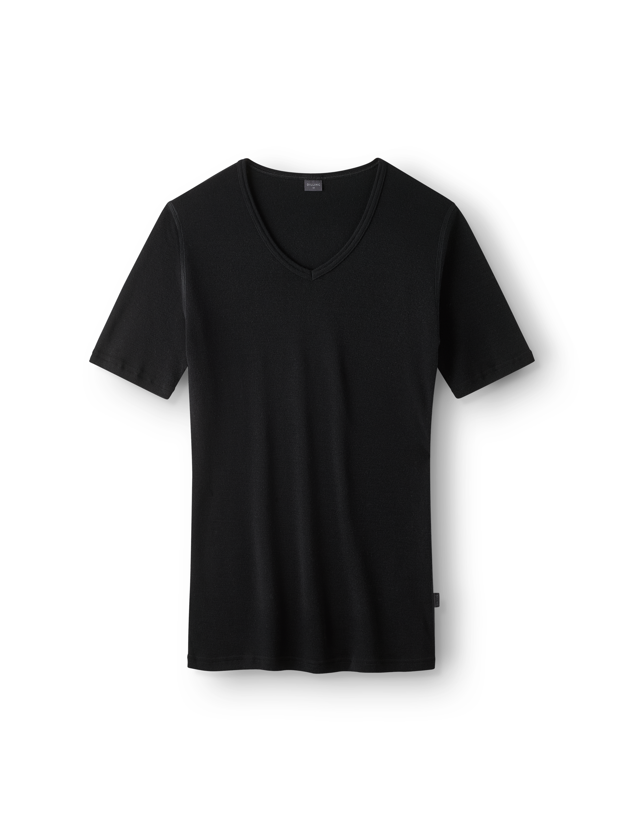 T-shirt met v-hals van merinowol voor heren