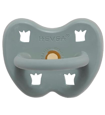 Hevea Schnuller - 3-36 mt. - Naturgummi - Gorgeous Grey m. Krone
