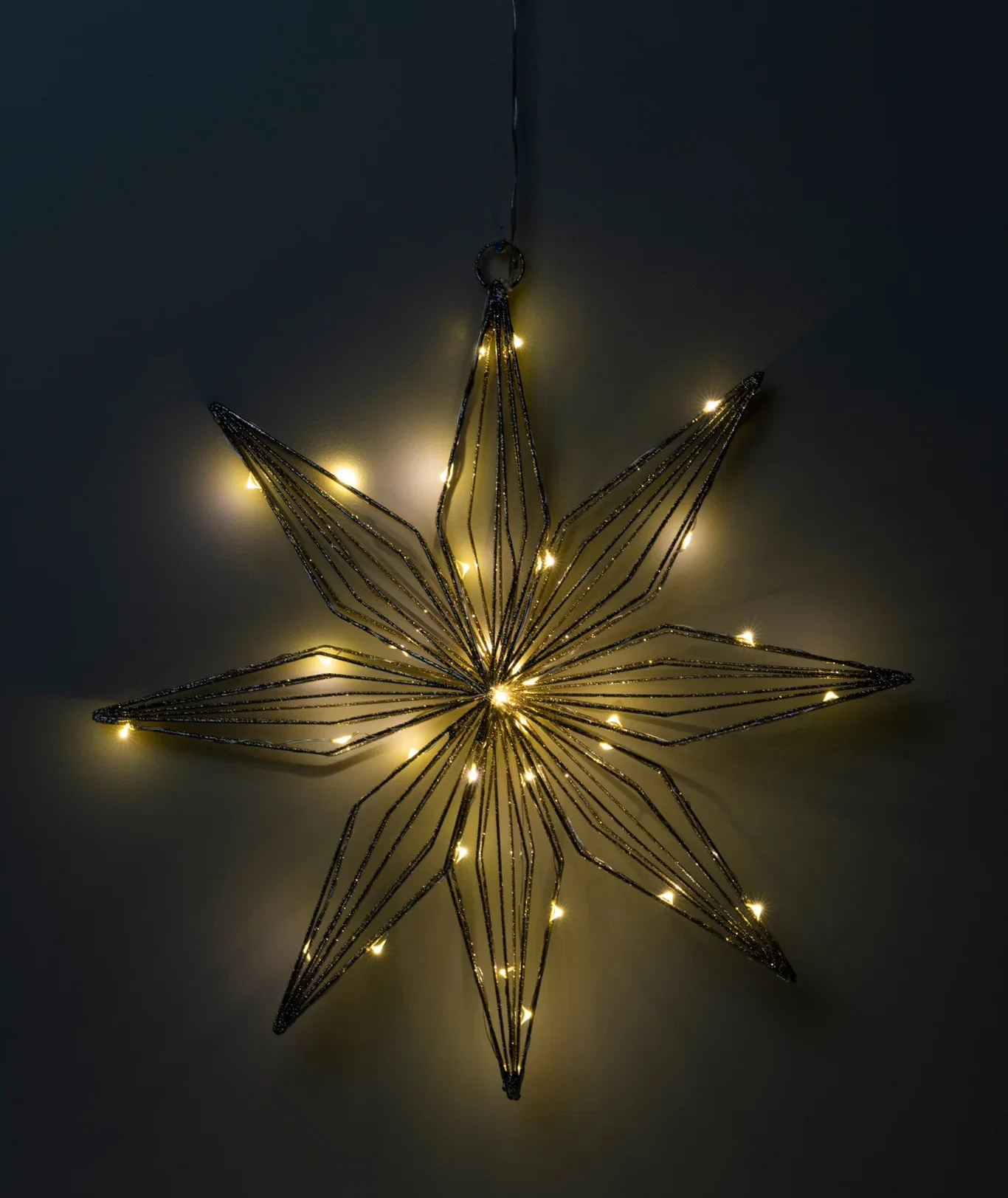 Adventsstjerne MetalChampagne Høyde 50 cm