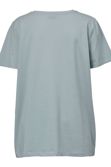 T-Shirt, Silberherz, V-Ausschnitt, Halbarm