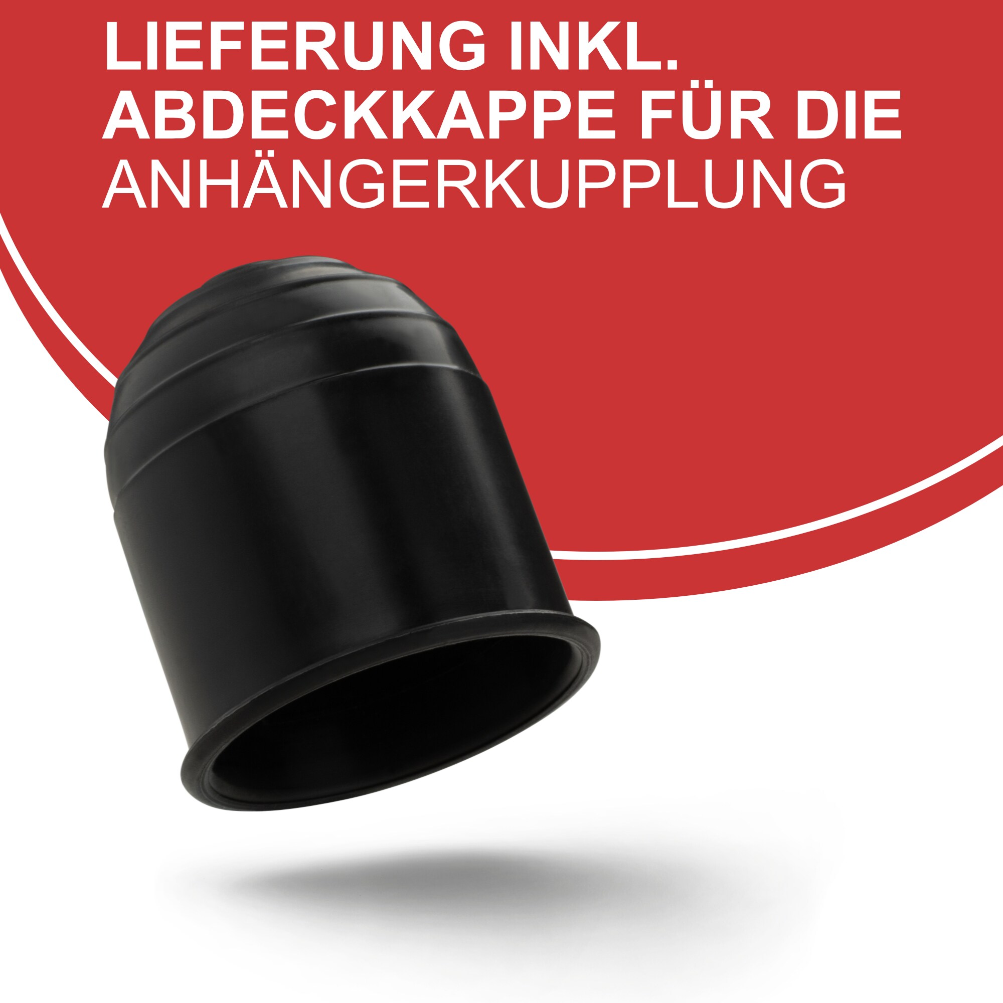 Kastenschloss Anhängerschloss, klappbar inkl. Abdeckkappe für Anhängerkupplung