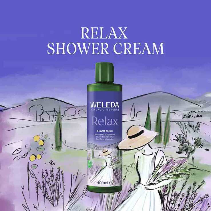 Weleda Relax Shower Cream Lavendel, 400 ml