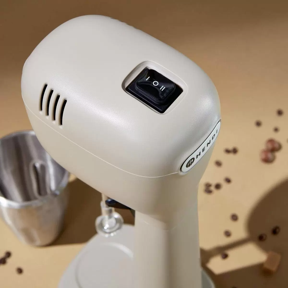 Standmixer HENDI Milchshake-Mixer beige,silber
