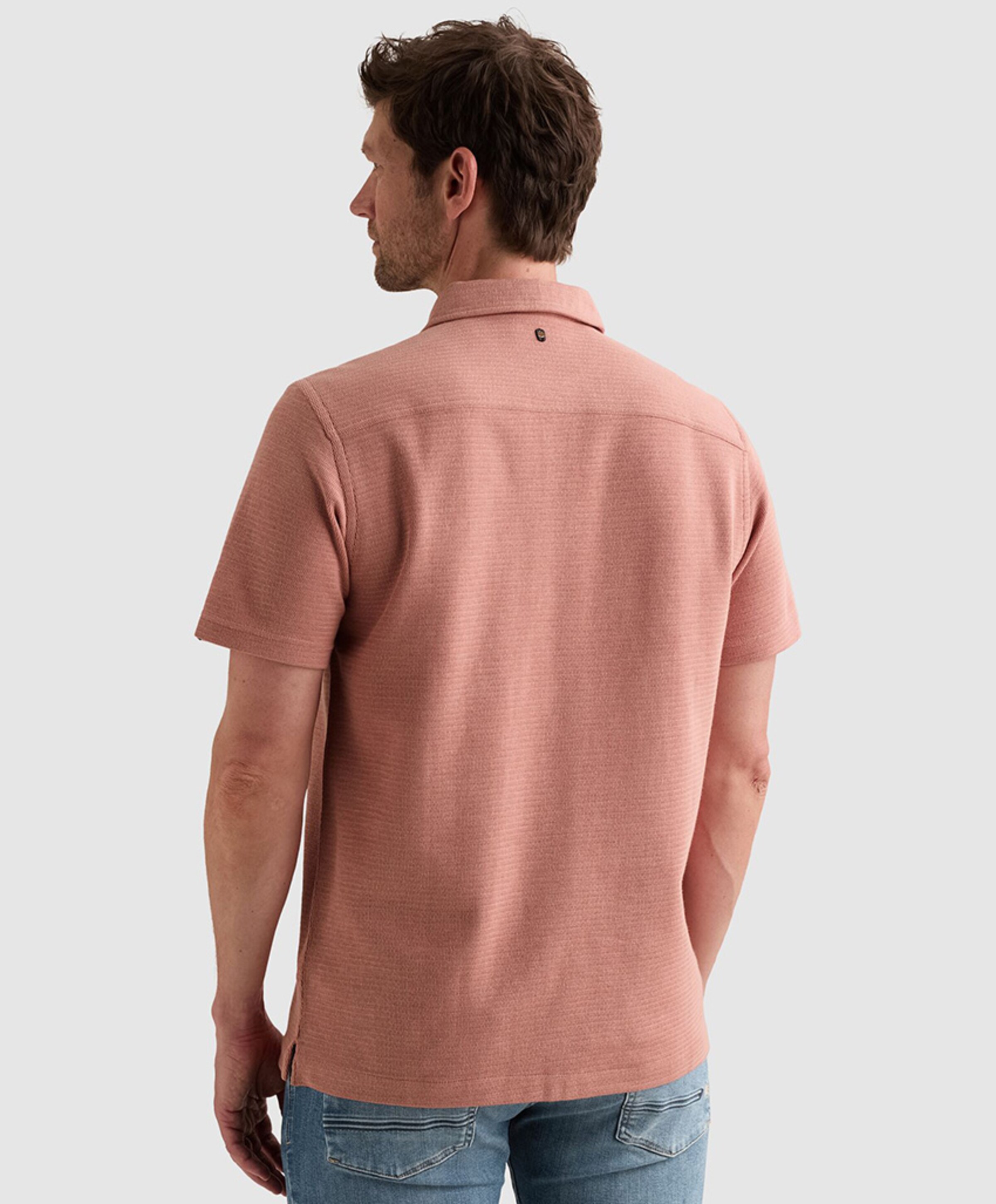 PME Legend Heren overhemd korte mouw roze