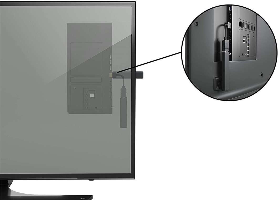 Goobay HDMI 2.0b Flexadapter STD sw HDMI Flexadapter 0,10 m