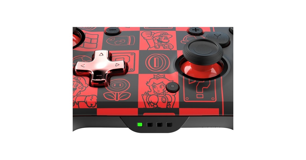 PDPWireless Controller - Rematch Glow  (Rood/zwart, Nintendo Switch, Nintendo Switch - OLED, Nintendo Switch Lite)