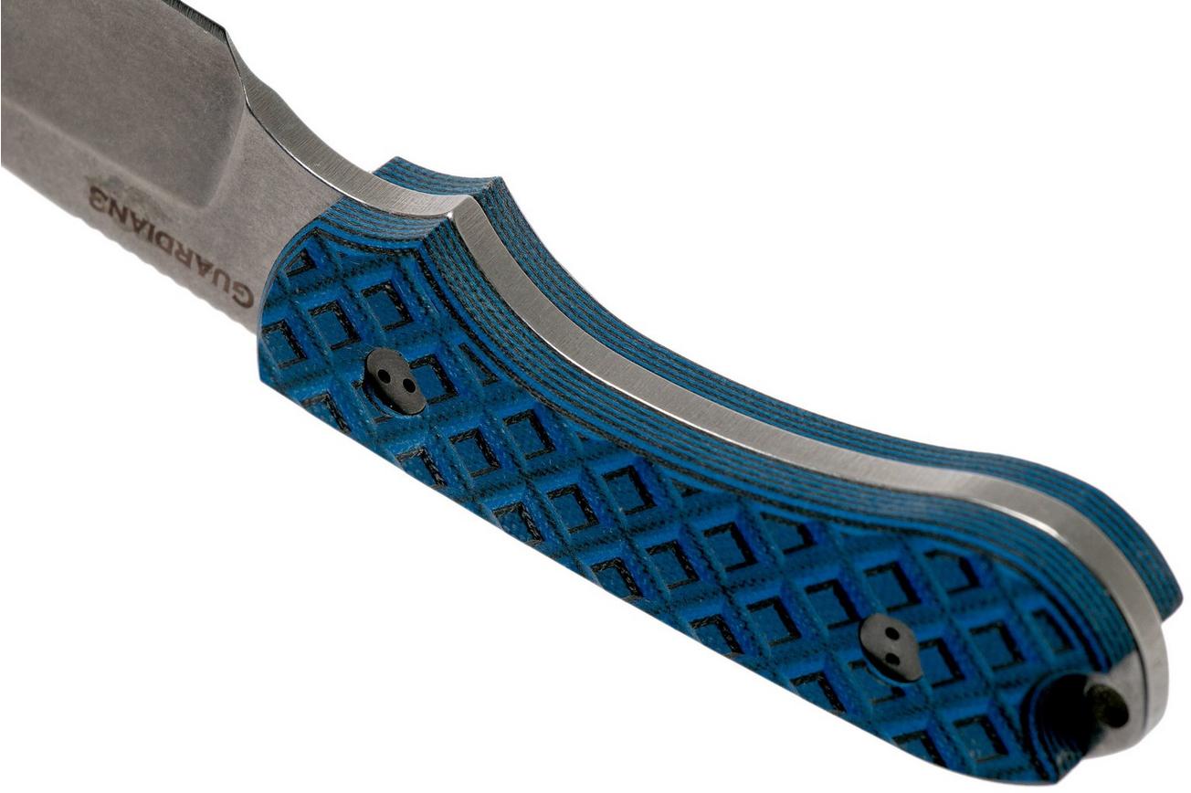 Bradford Guardian 3FE, Black Blue Guardian 3 N690, Sabre Stonewashed, False Edge 3FE-013-N690