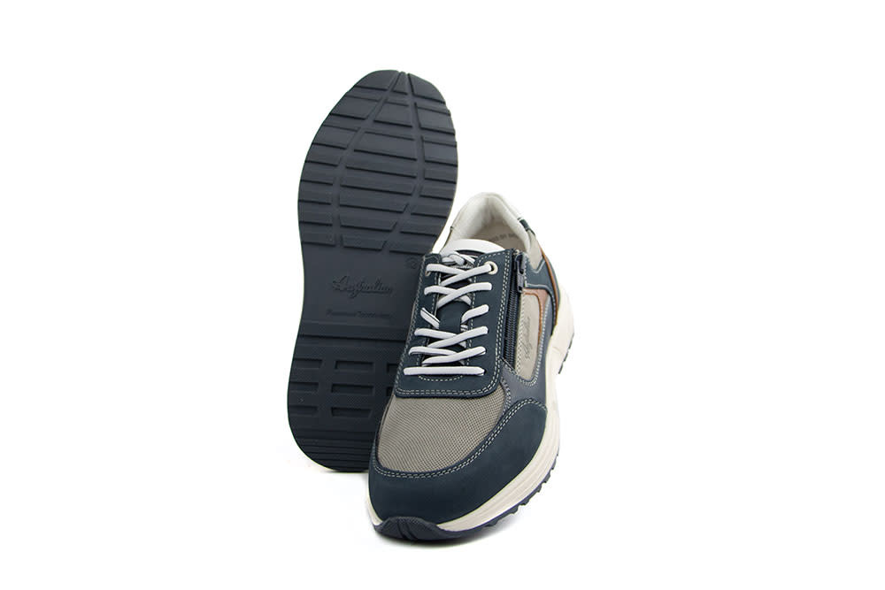 Australian Sneaker Hawker Blue Grey Leather