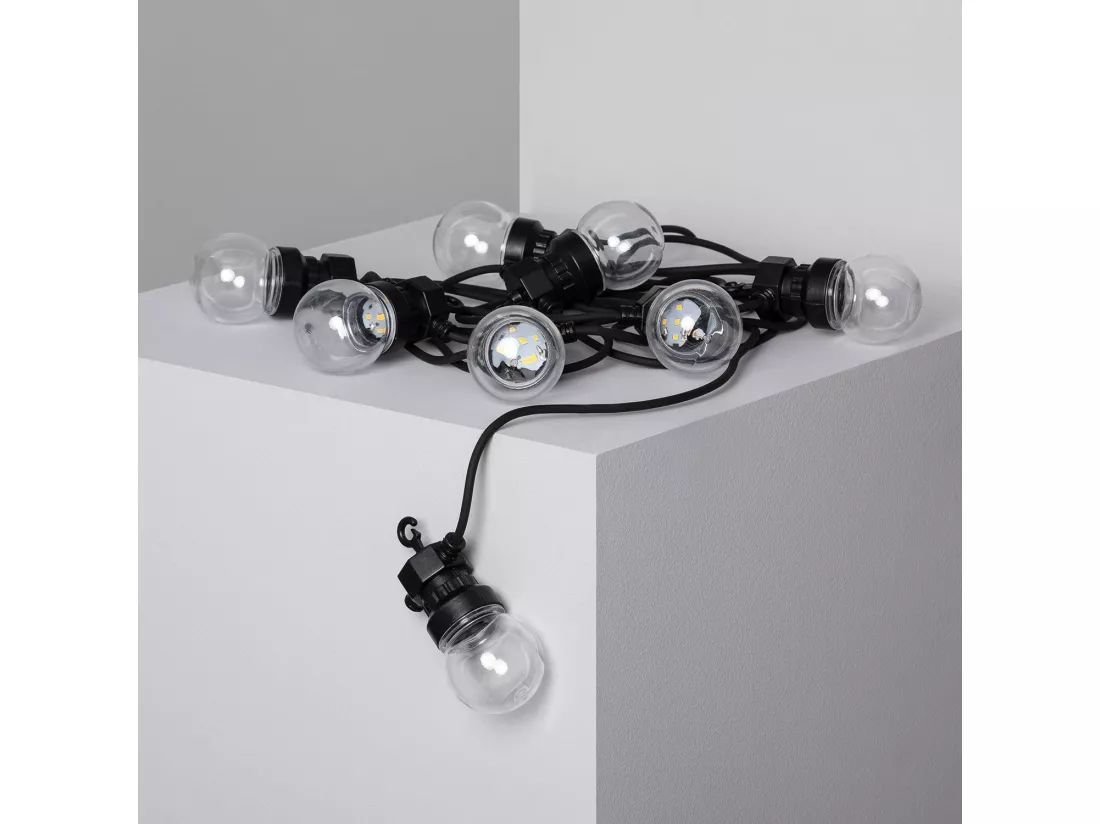 Guirlande Solaire Extérieure d'Ampoule LED Kepler 7m Transparent