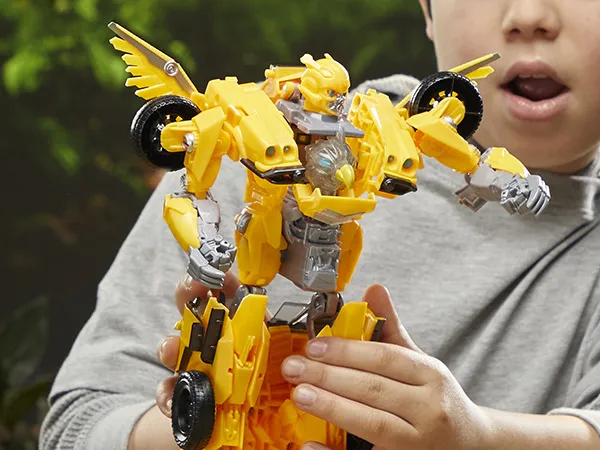 Transformers : Rise of the Beasts Beast-Mode Bumblebee, 6 År, Klingende, Plast, Gul, 550 g