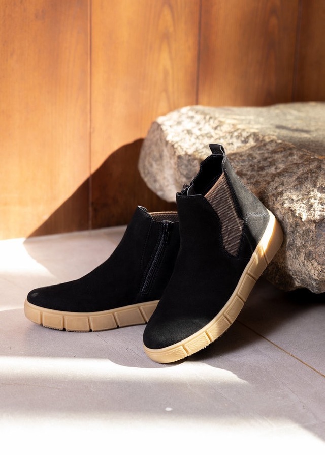 Remonte Chelseaboots  , Plateau, Stiefelette, Ankleboots mit zusätzlichem Reissverschluss