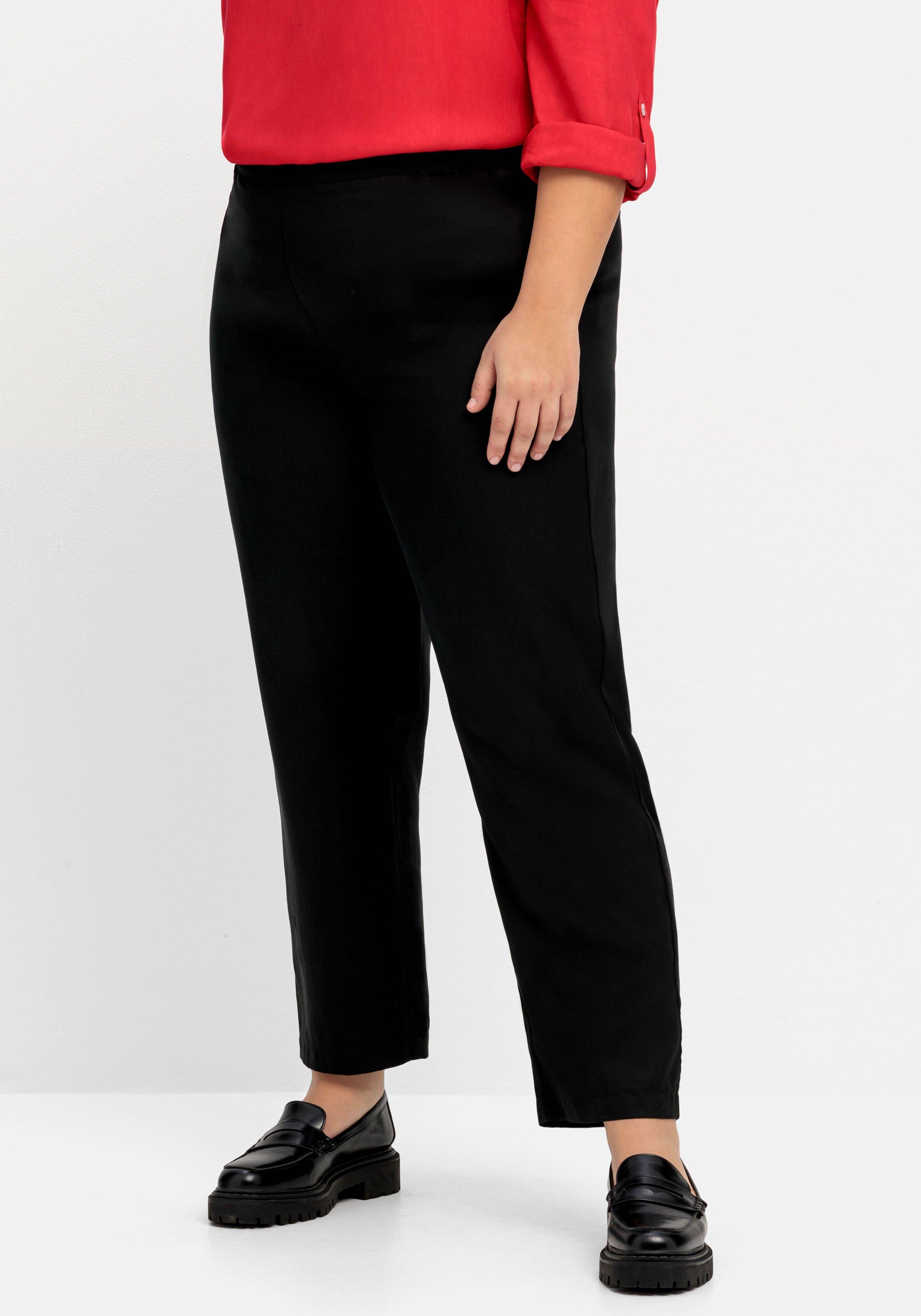 Schmale Hose mit Gummibund aus TENCEL™ Lyocell