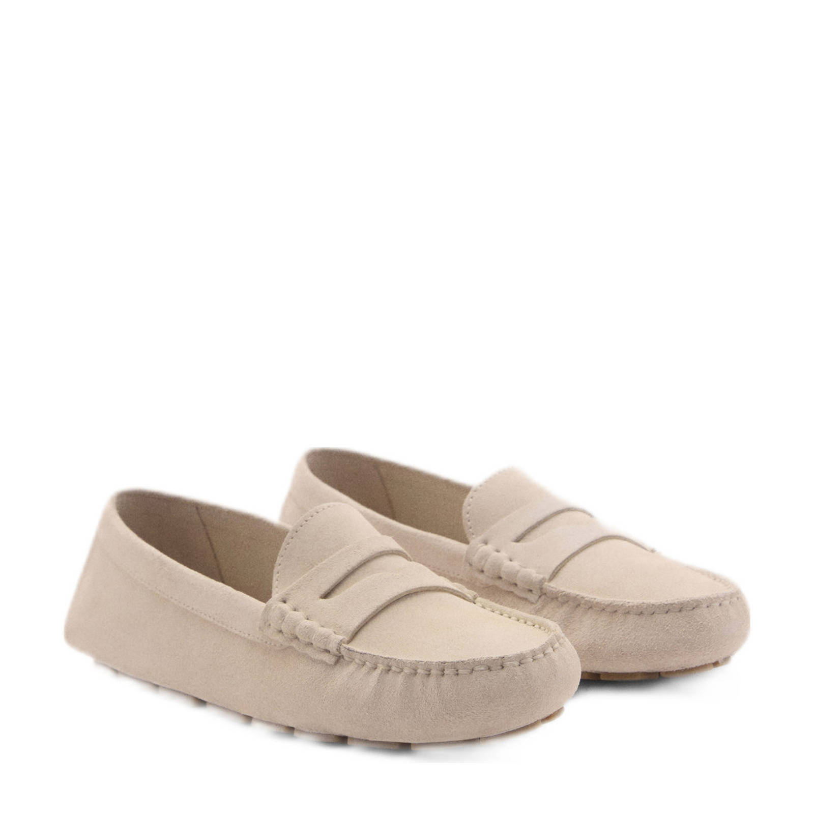Mango suède mocassins beige