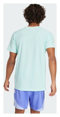 Maillot manches courtes adidas Own The Run Bleu Homme