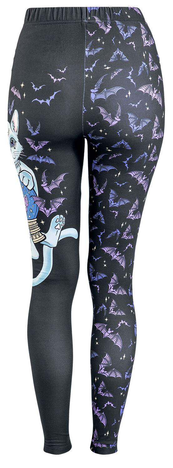 Leggings With Cat And Bat Print | Full Volume by EMP Legging