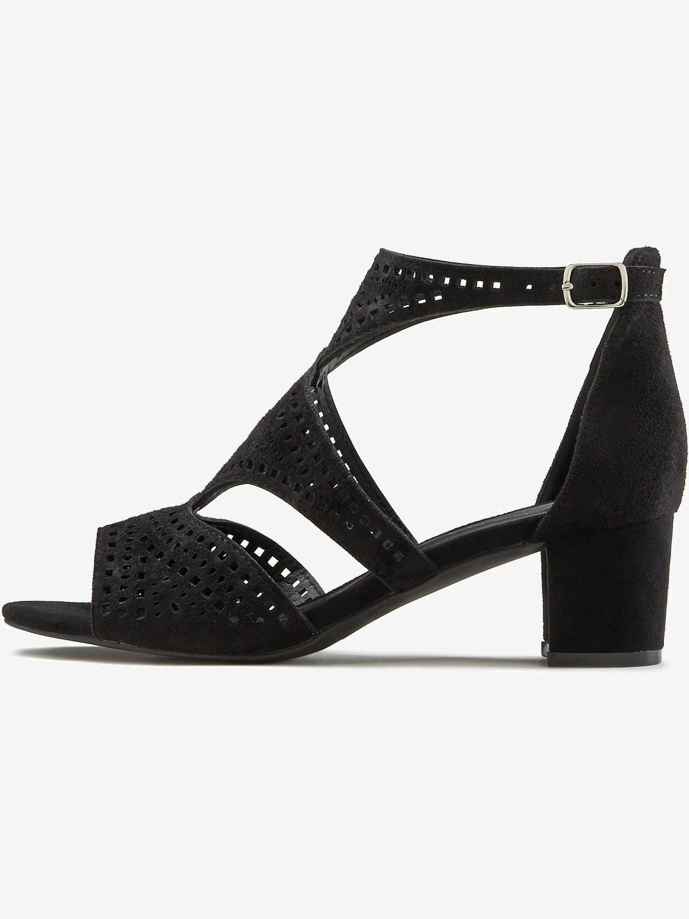 Sandales à brides découpes tendance et talon bottier confortable