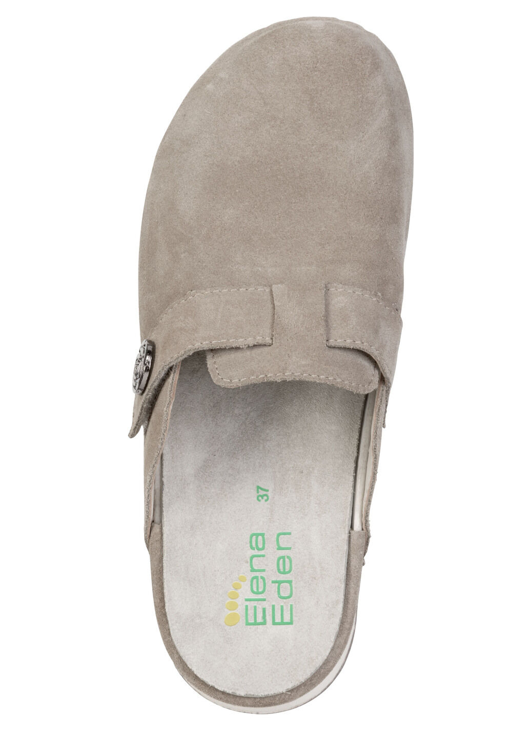 ELENA EDEN, klassische Damen-Clogs, Weite H, mit herausnehmbarem Fussbett