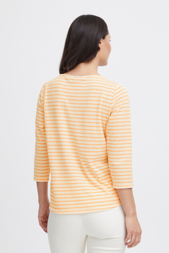 Fransa FRJOSIE TEE 2 Apricot wash mix