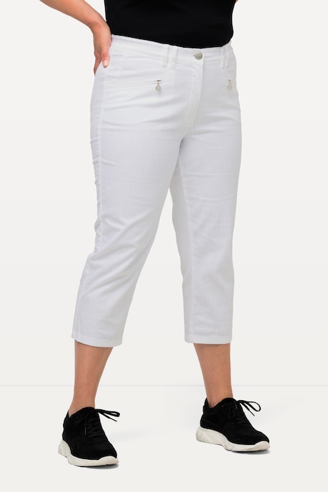 Hose Mony, wadenlang, Zipptaschen, Stretch