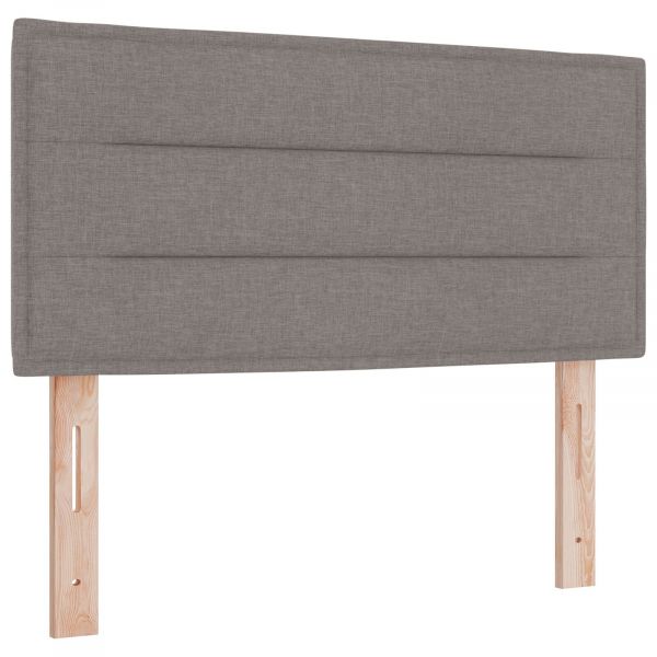 vidaXL Cabeceira Design Linhas Taupe 100 cm Tecido - 4257534757