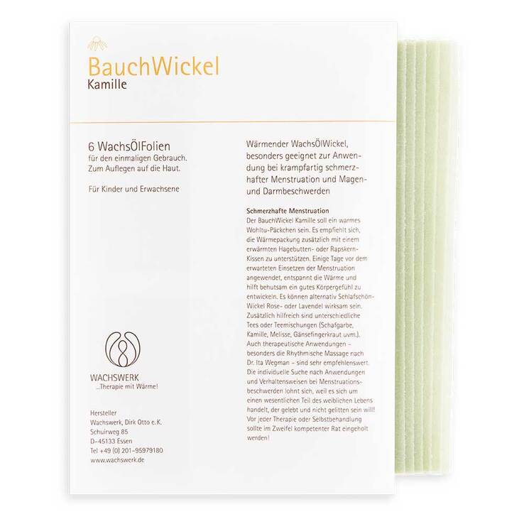 Bauchwickel Kamille 15x21 cm Folie, 6 St