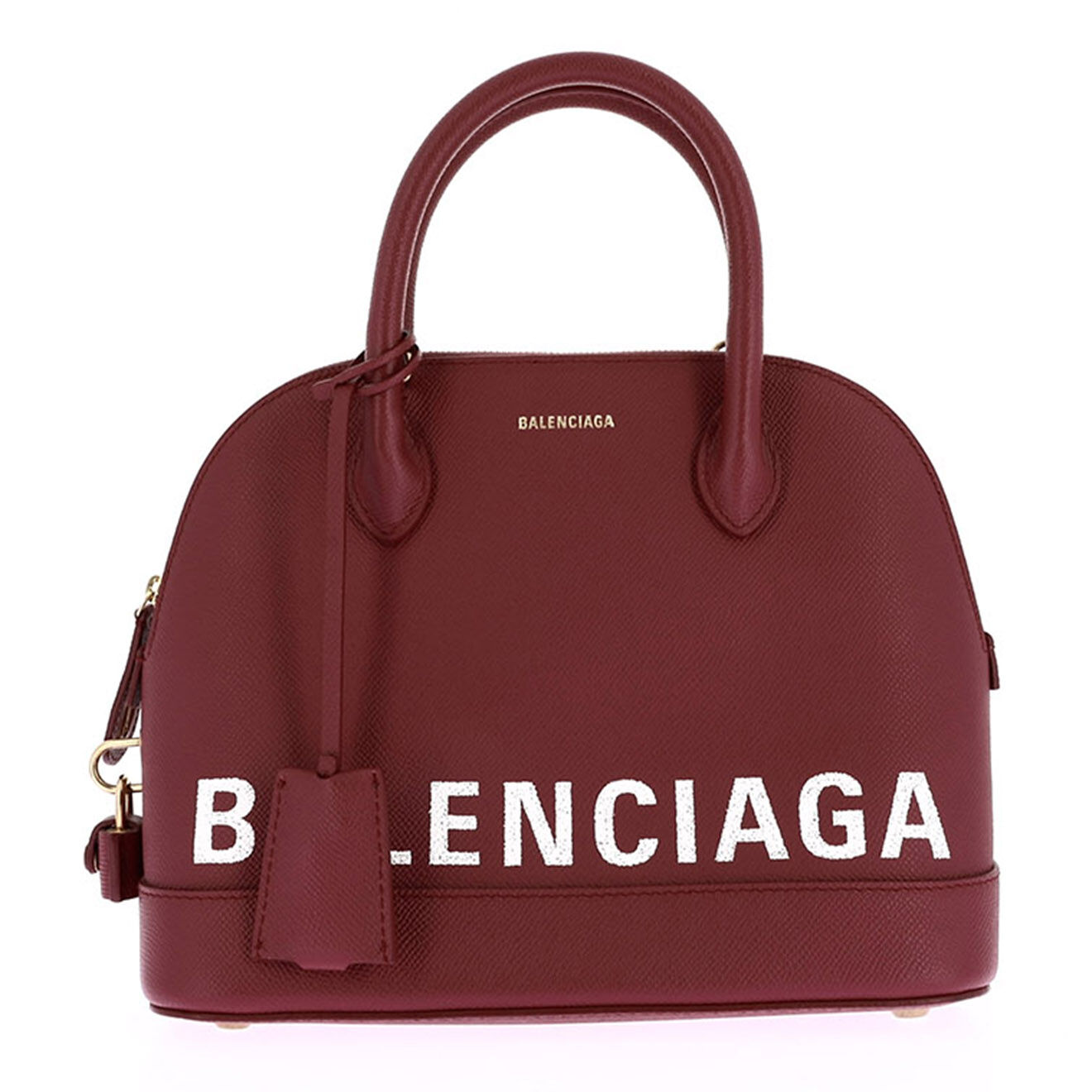 Balenciaga Sac bandoulière Ville en Cuir bordeaux - Neuf avec étiquette - L.28 cm