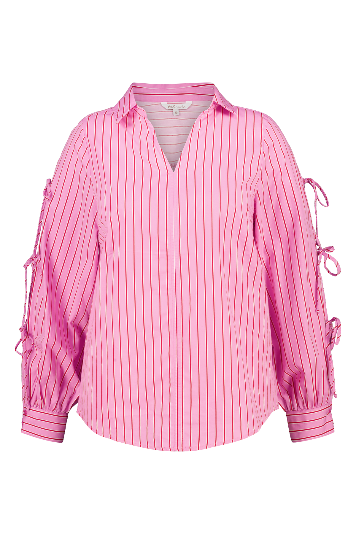 Blouse met strikdetail Multi Pink