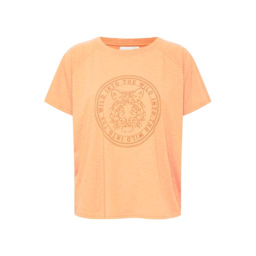 Fransa Elina T-shirt, Apricot Wash Mix, XL